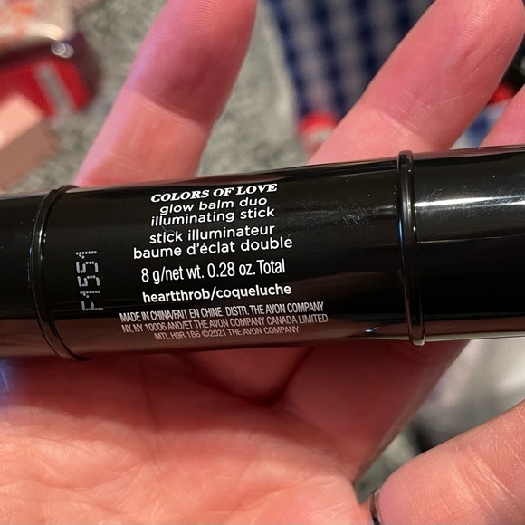 🌟 HP 🌟 GLOW BALM DUO Love Illuminating Stick Avon HEARTTHROB Highlight Cheeks - Picture 7 of 9